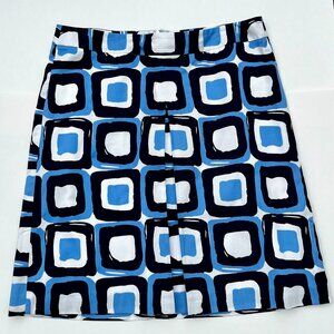 Banana Republic Box Pleat Geometric Skirt, size 12